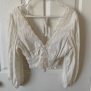 Cotton Candy LA Randy Top White Size Small